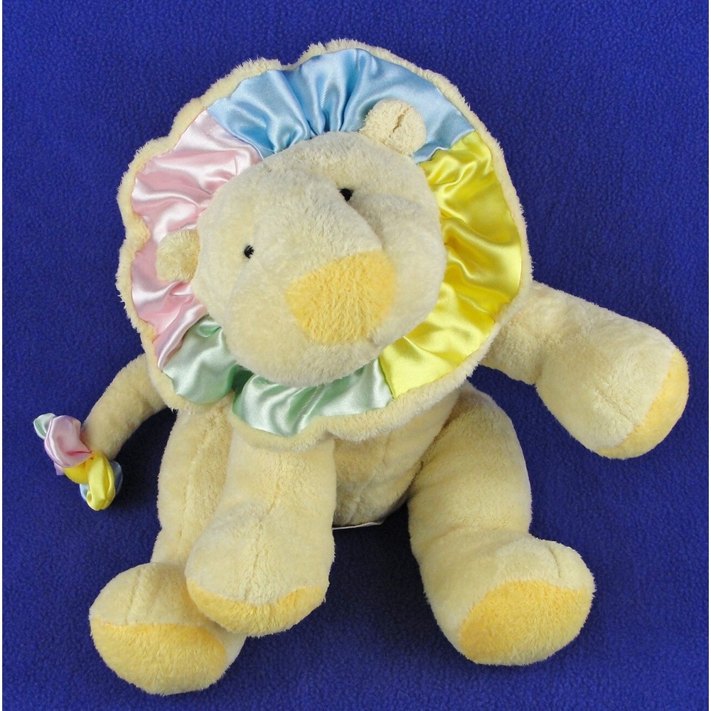 burton + Burton Plush Yellow Lion Clown Satin 2005 Stuffed Animal 11 Inch 981847